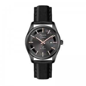 Alexandre Christie AC 1027 Full Black Rosegold Tick Lady Leather LDLIPBARG